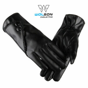 Women Leather Driving Gloves