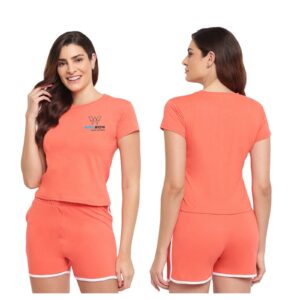 Women's Summer T Shirt And Shorts Set