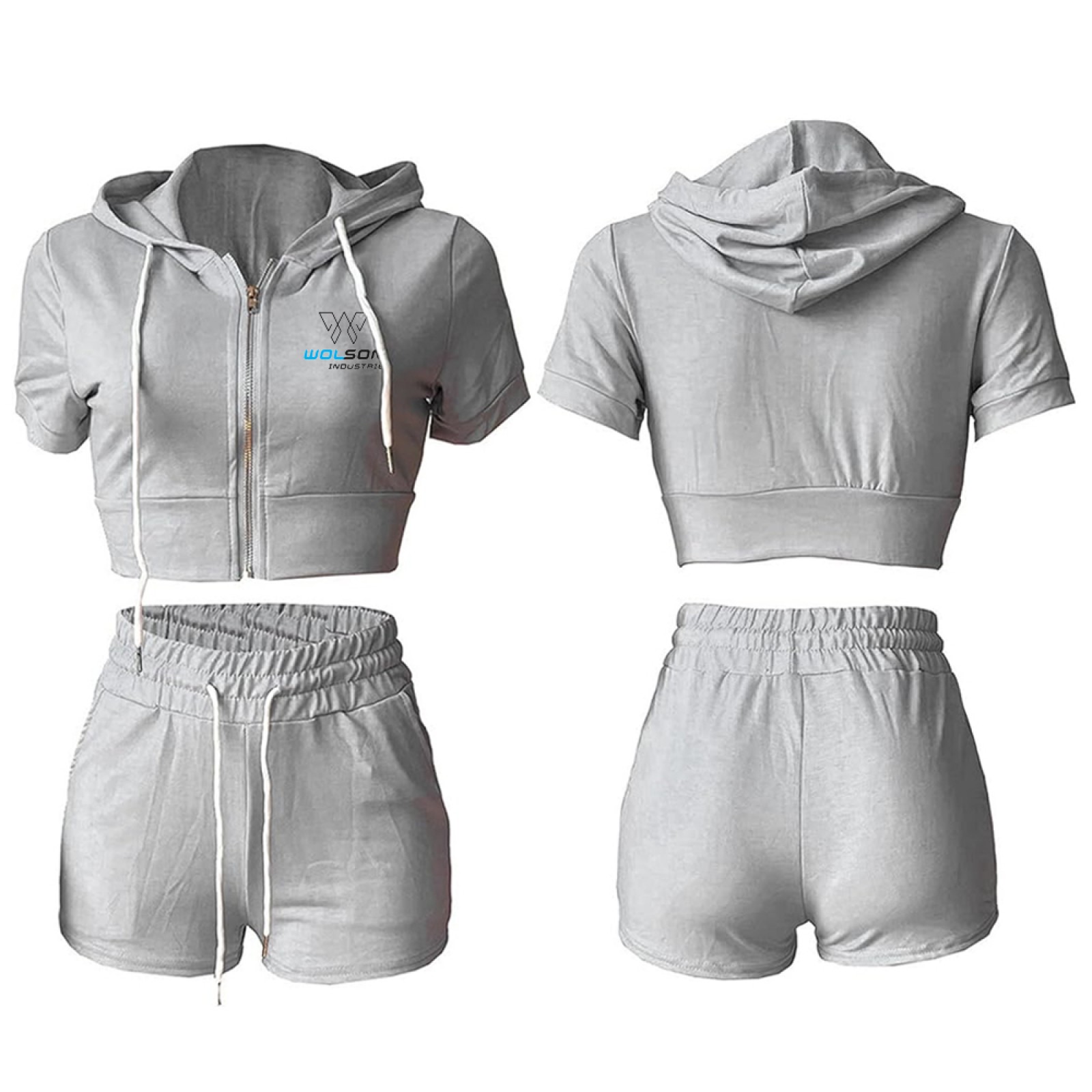 Women's Winter T Shirt And Shorts Set