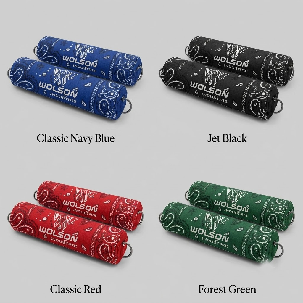 Blue Paisley Barbell Pad | Wholesale & OEM | Wolson Industries - Image 2