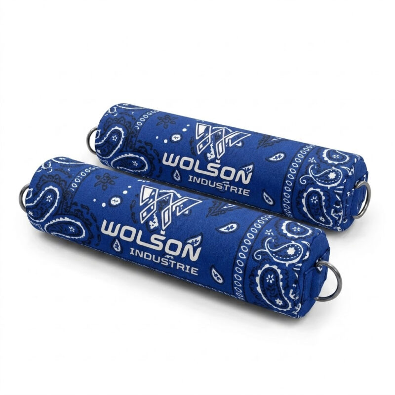 Blue Paisley Barbell Pad