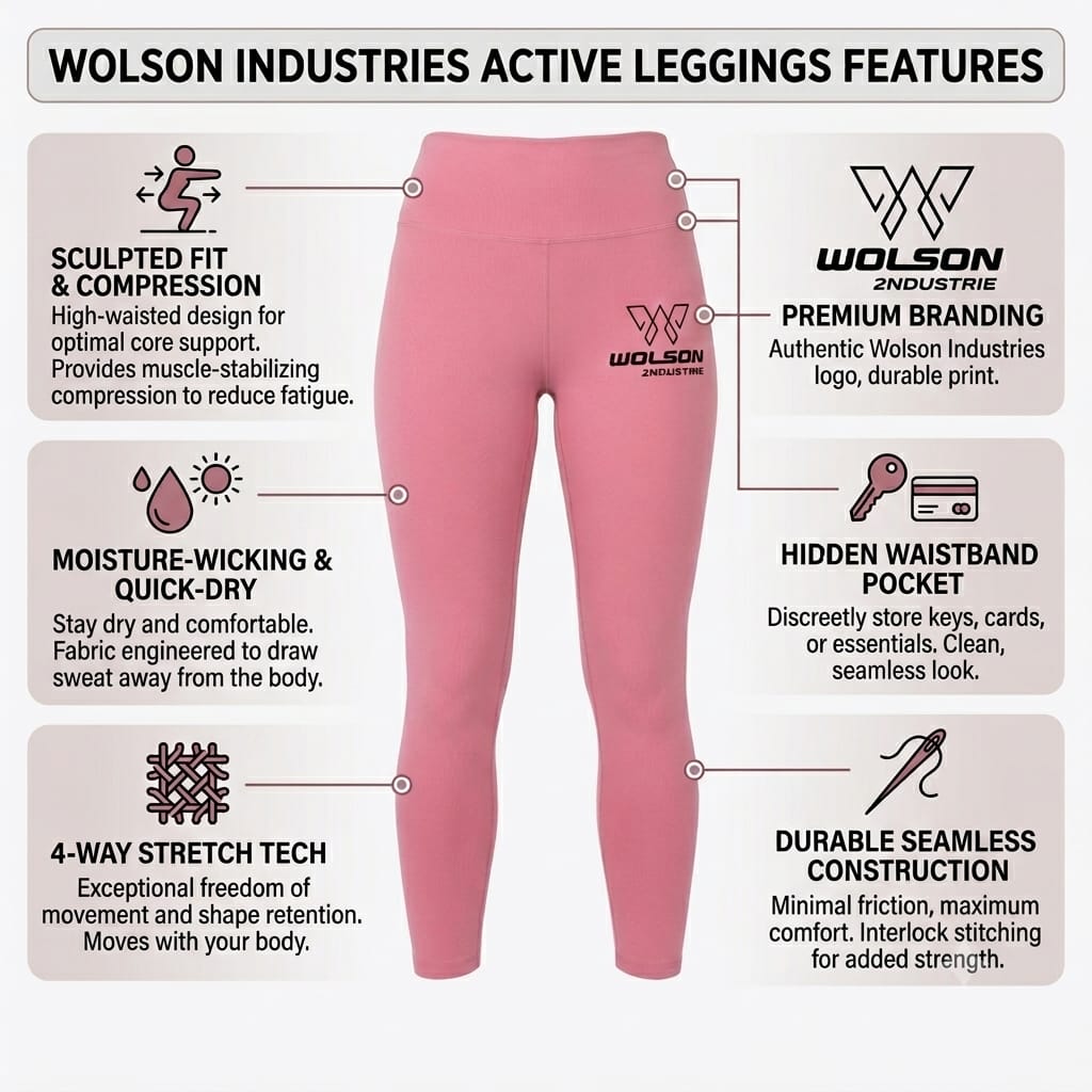 Gym Leggings Wholesale | Women’s Activewear | Wolson Industries - Image 2