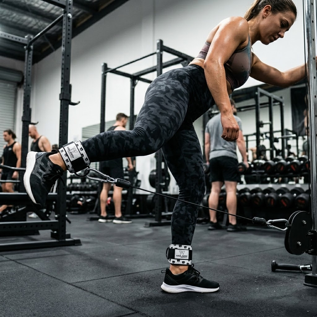 Weight Lifting Ankle Strap – Floral Series - Image 4