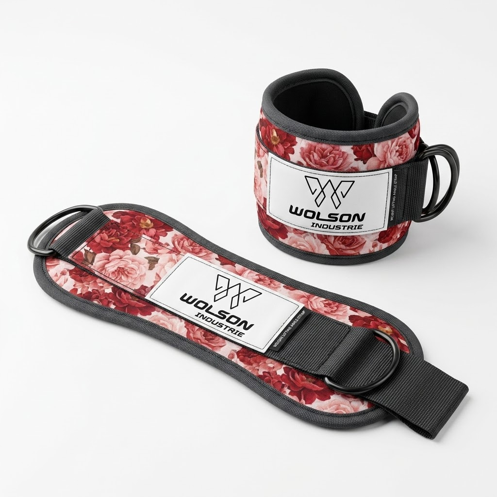 Weight Lifting Ankle Strap Manufacturer | Floral Cable Machine Ankle Straps | WOLSON INDUSTRIES