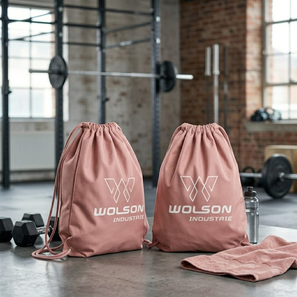 Weight Lifting Gym Bag – Premium 450 GSM Drawstring Backpack | Wolson Industrie - Image 2