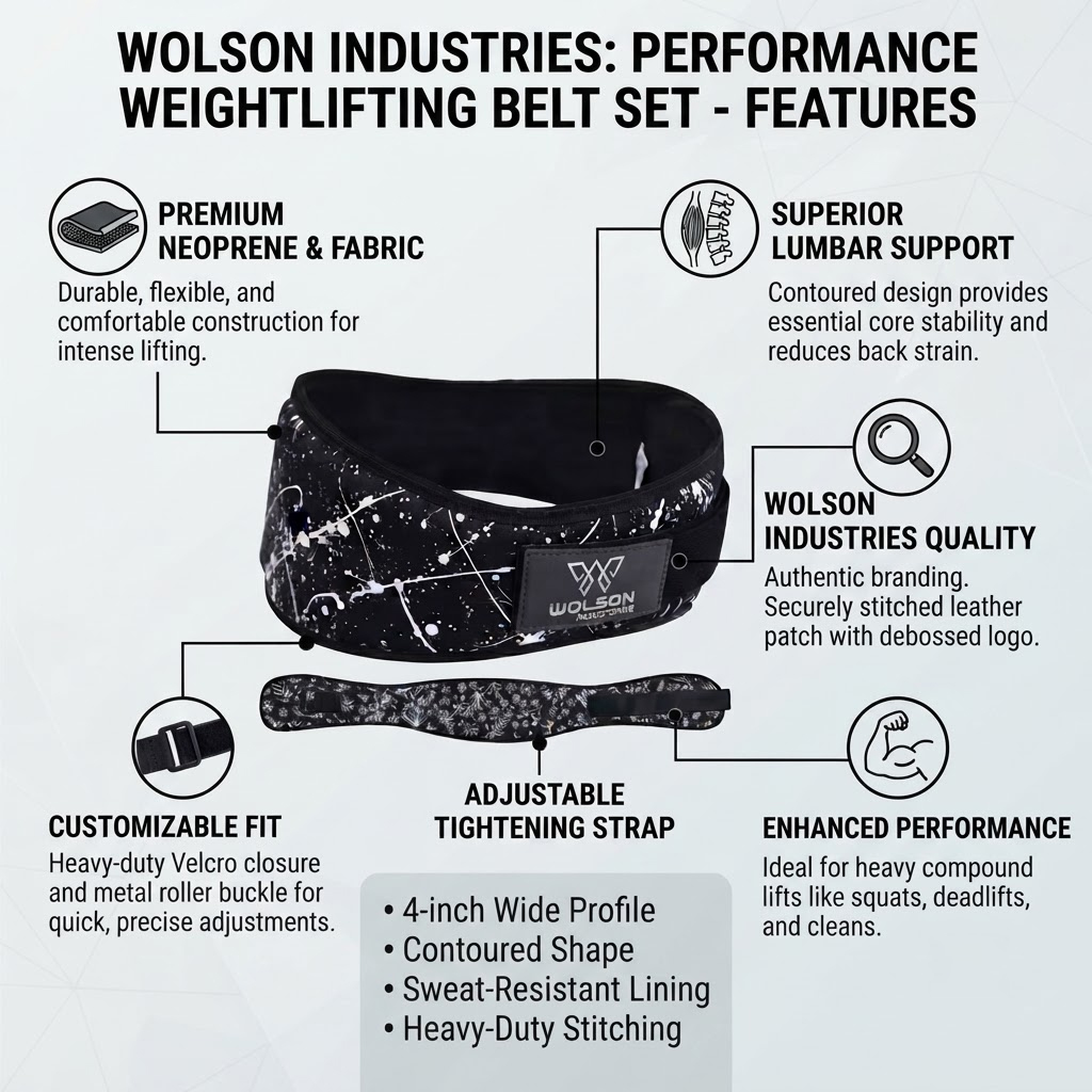 Weight Lifting Neoprene Belt Manufacturer | Wolson Industries Wholesale - Image 3